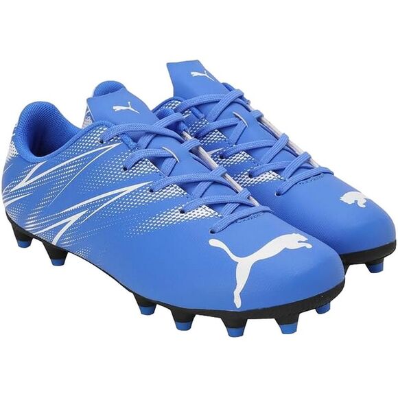 Puma Childrens/Kids Attacanto Turf Training Soccer Cleats / Blue/White - Picture 1 of 3